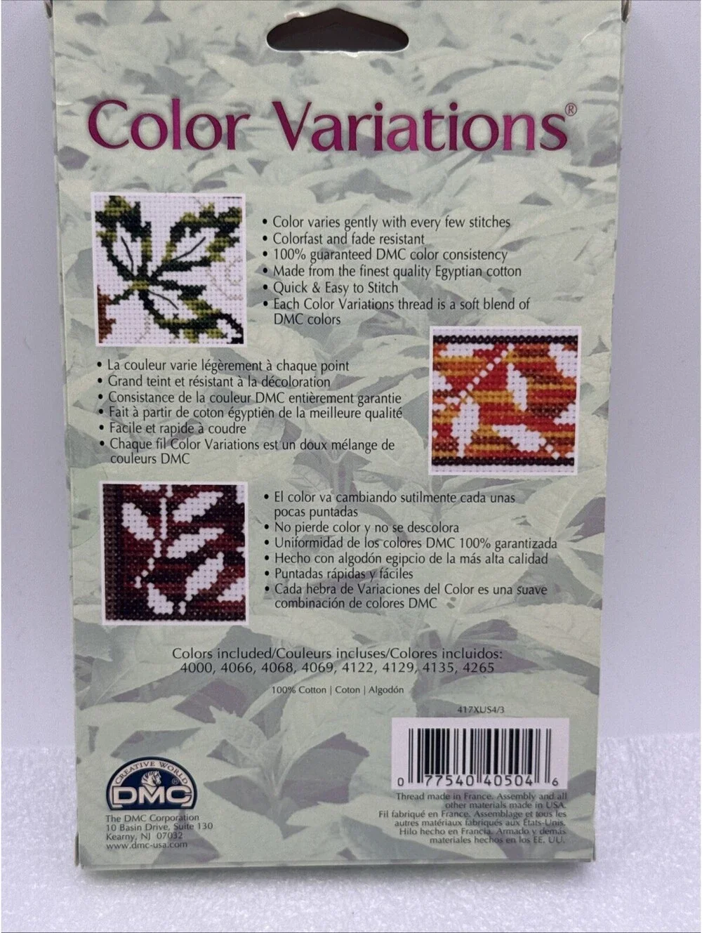Lot Of 3 DMC Color Variation Kits Mouline Variant Strands With Designs 26 Skeins